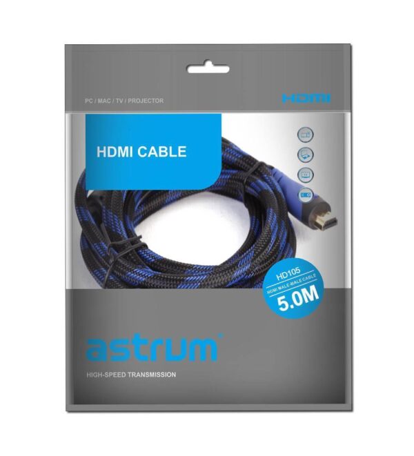 HD105 4K Ultra HD V2.0 Male to Male HDMI 5.0m Cable image 2