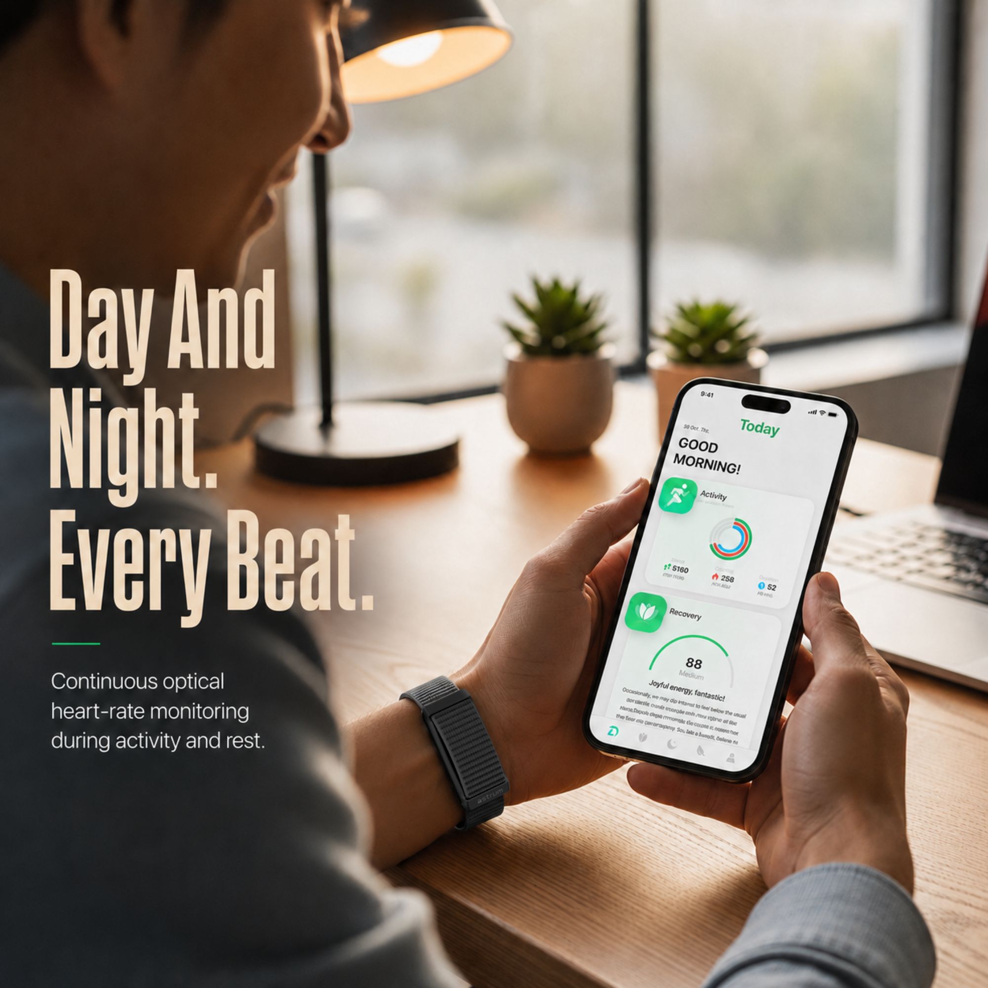 Astrum Smart Fitness Band, 45-Day Battery, Sleep & SpO2, Fabric - SB100N image 4