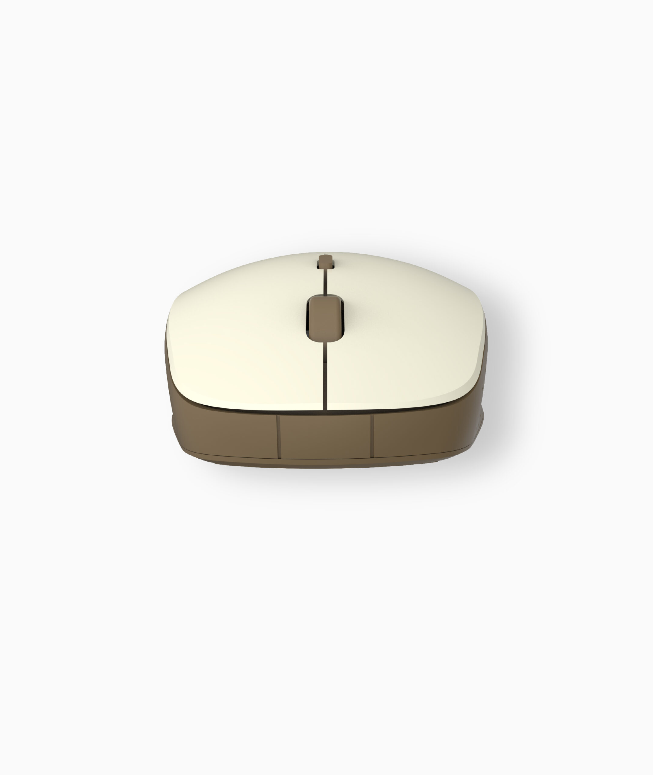 Wireless Optical Mouse -2.4GHz,1600DPI,4 Buttons, Silent Click - MW210 - Gold, Brown image 3