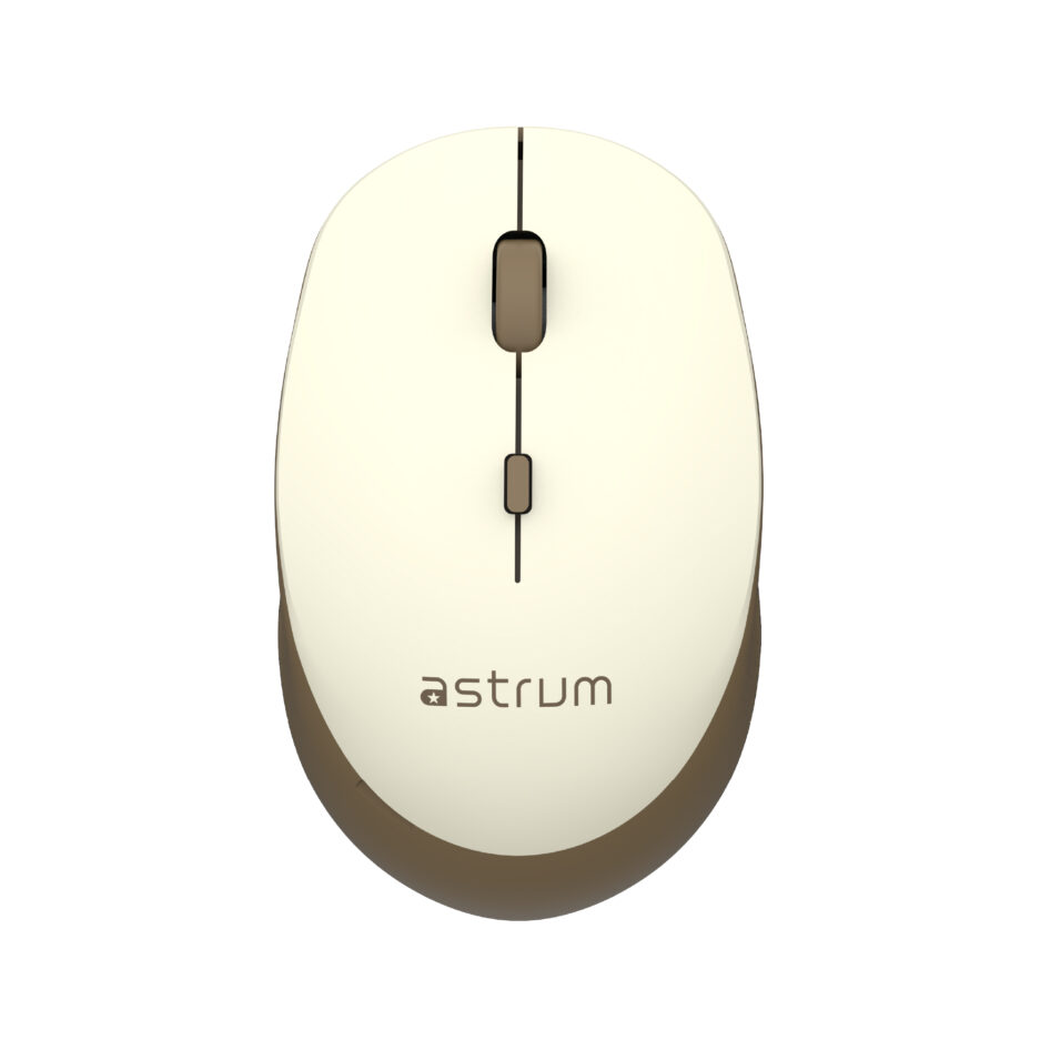 Wireless Optical Mouse -2.4GHz,1600DPI,4 Buttons, Silent Click - MW210 - Gold, Brown image 6