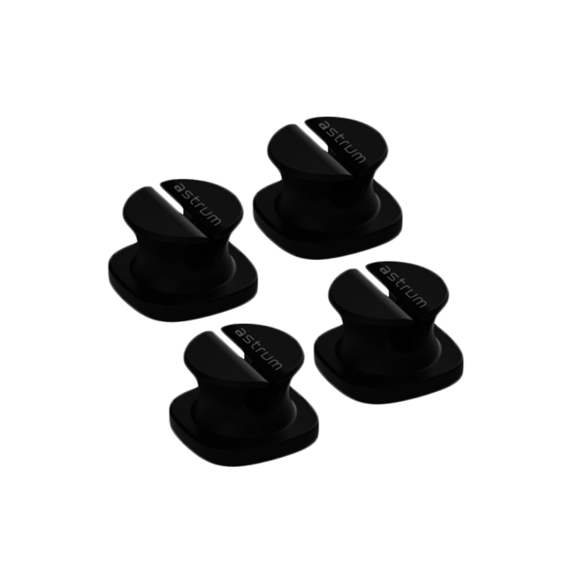 CO060 Mini Cable Organizer Clips - 4 Piece Set - Black