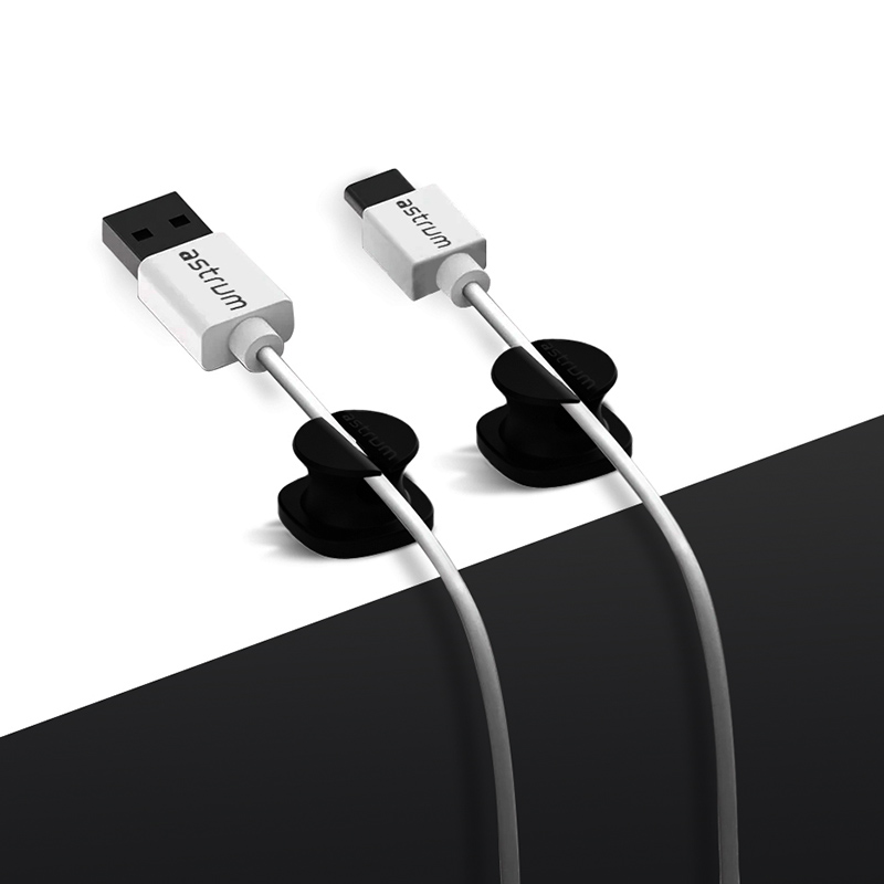 CO060 Mini Cable Organizer Clips - 4 Piece Set - Black image 6