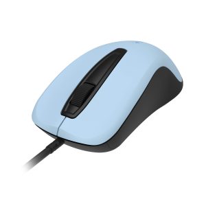 USB Wired Optical Mouse-3 buttons,1200 DPI, Plug & Play – MU120 – Red, Black image 3