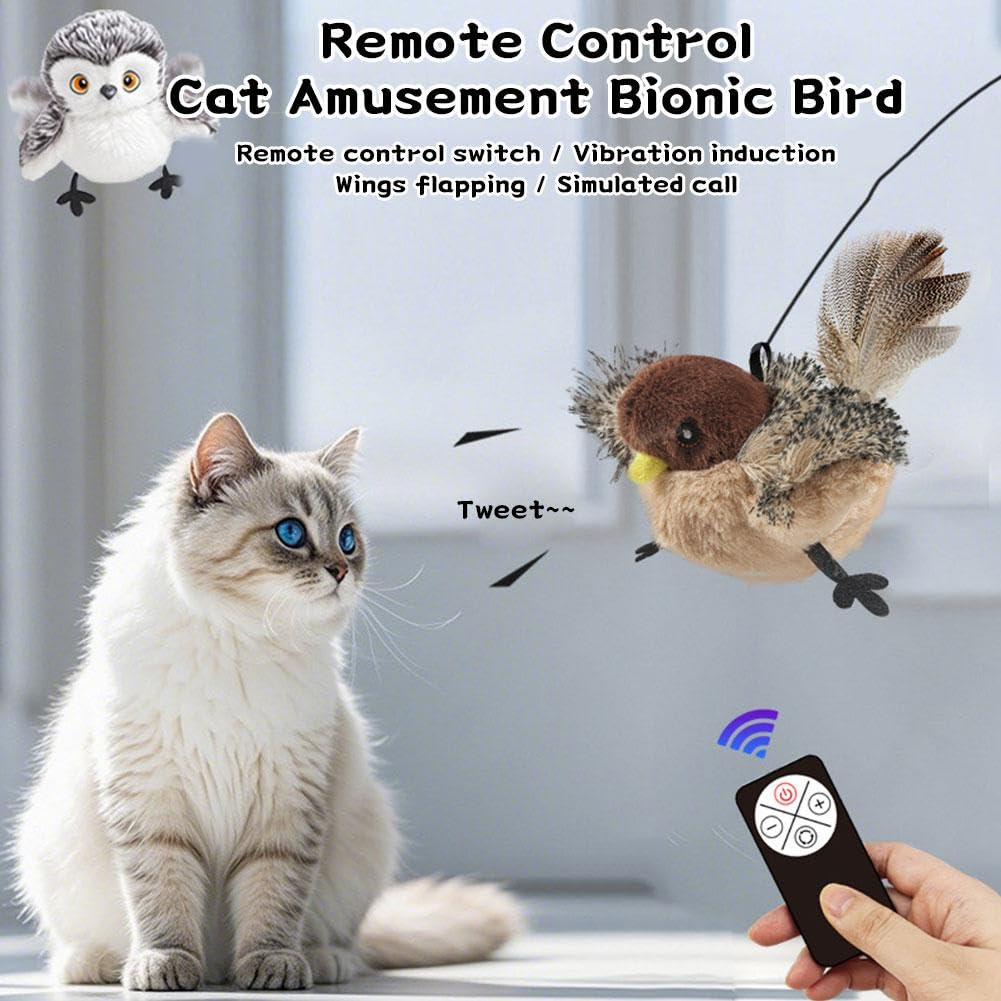 Interactive Electronic Bird Toy For Cats image 2