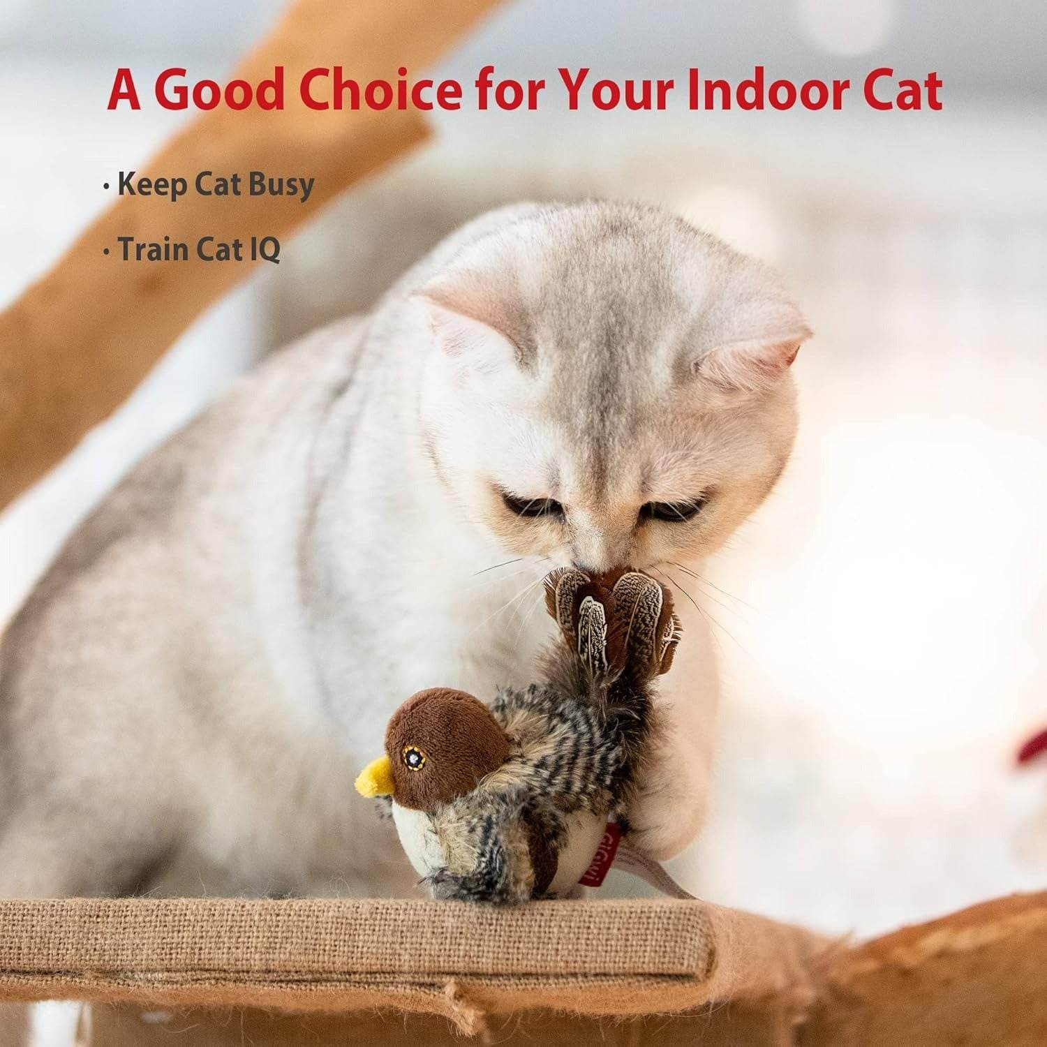 Interactive Electronic Bird Toy For Cats image 3