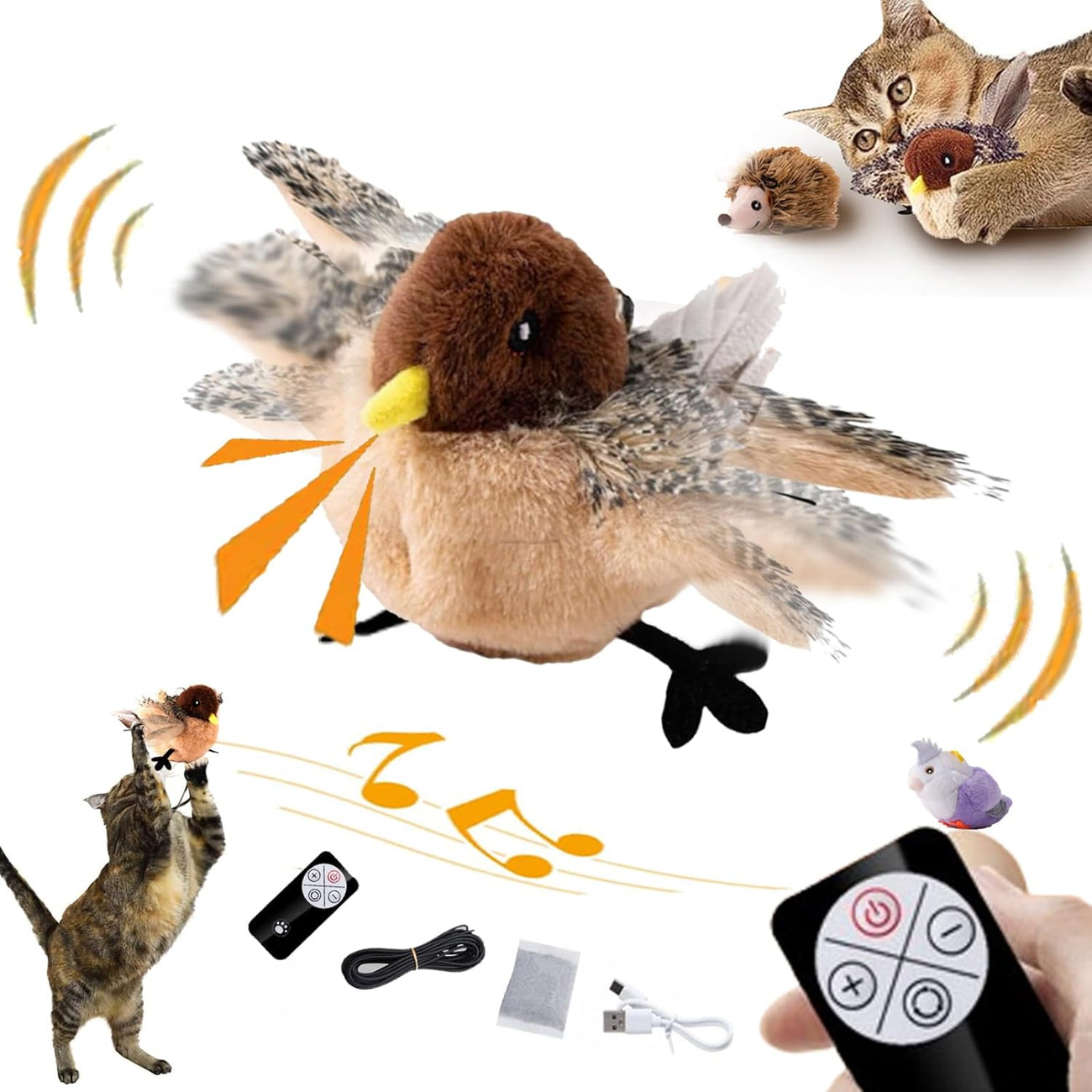 Interactive Electronic Bird Toy For Cats image 7