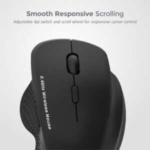 6B Wireless Optical Mouse - MW280 Red image 3