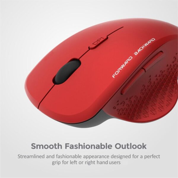 6B Wireless Optical Mouse - MW280 Red image 4