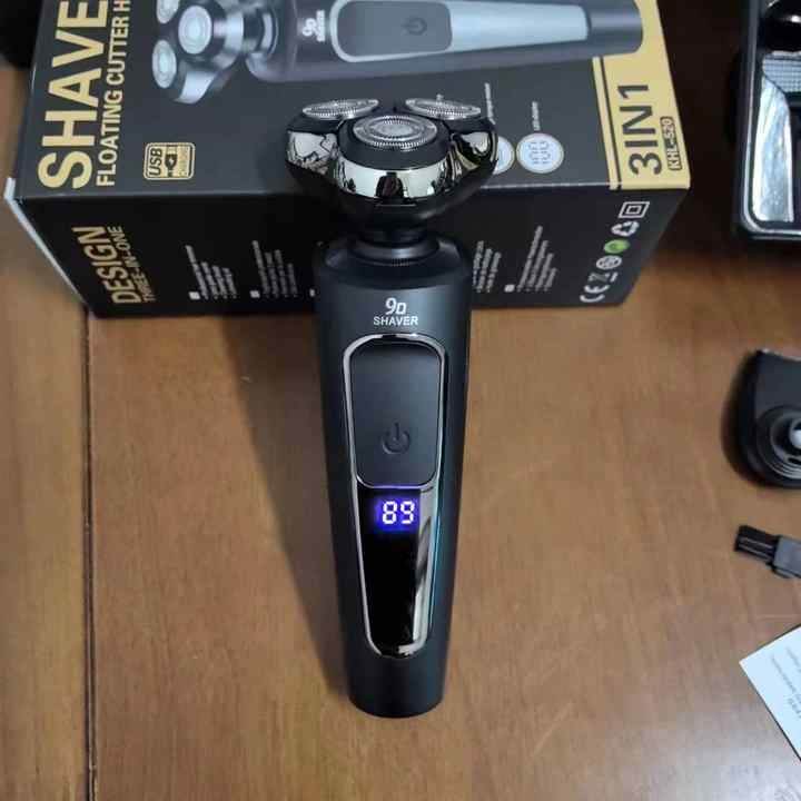 LED Electric Shaver Razor with Triple Blade image 3