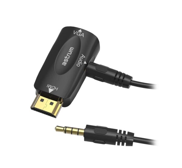 DA480 HDMI Male to VGA Female + Audio Mini Adapter image 2