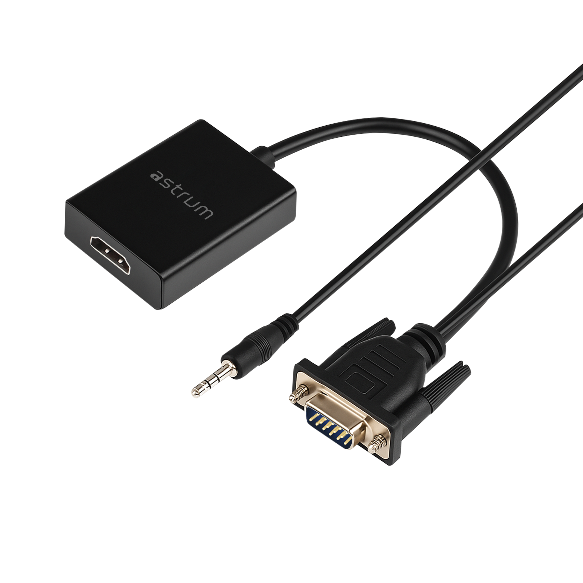 DA510 VGA Male to HDMI Female + Audio Adapter