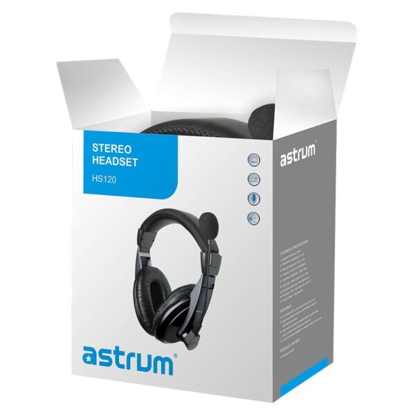 HS120 Over-ear Wired Stereo Headset with Flex Mic image 3