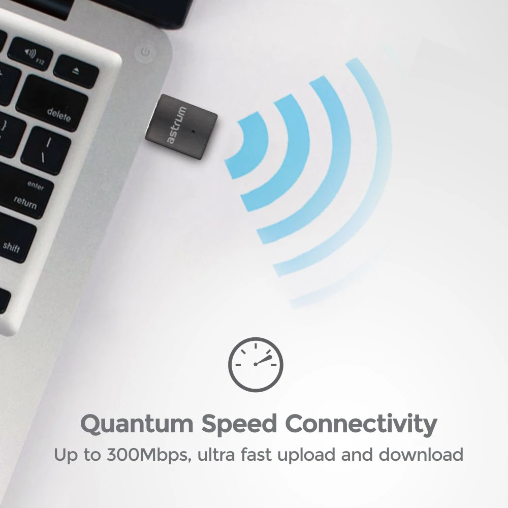 NA300 WIRELESS ADAPTER 300MBPS NANO BLAC image 2
