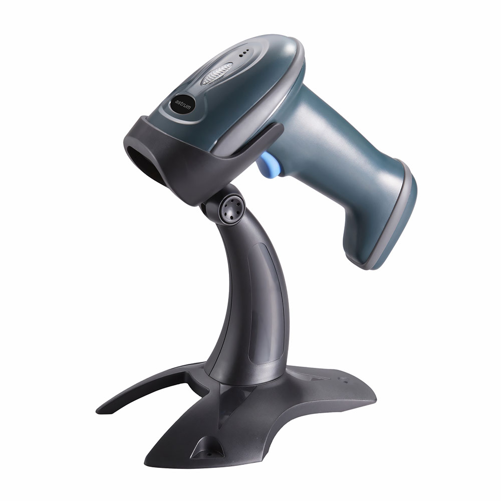 BS120 2D Laser Barcode Scanner USB Handheld with Stand image 2
