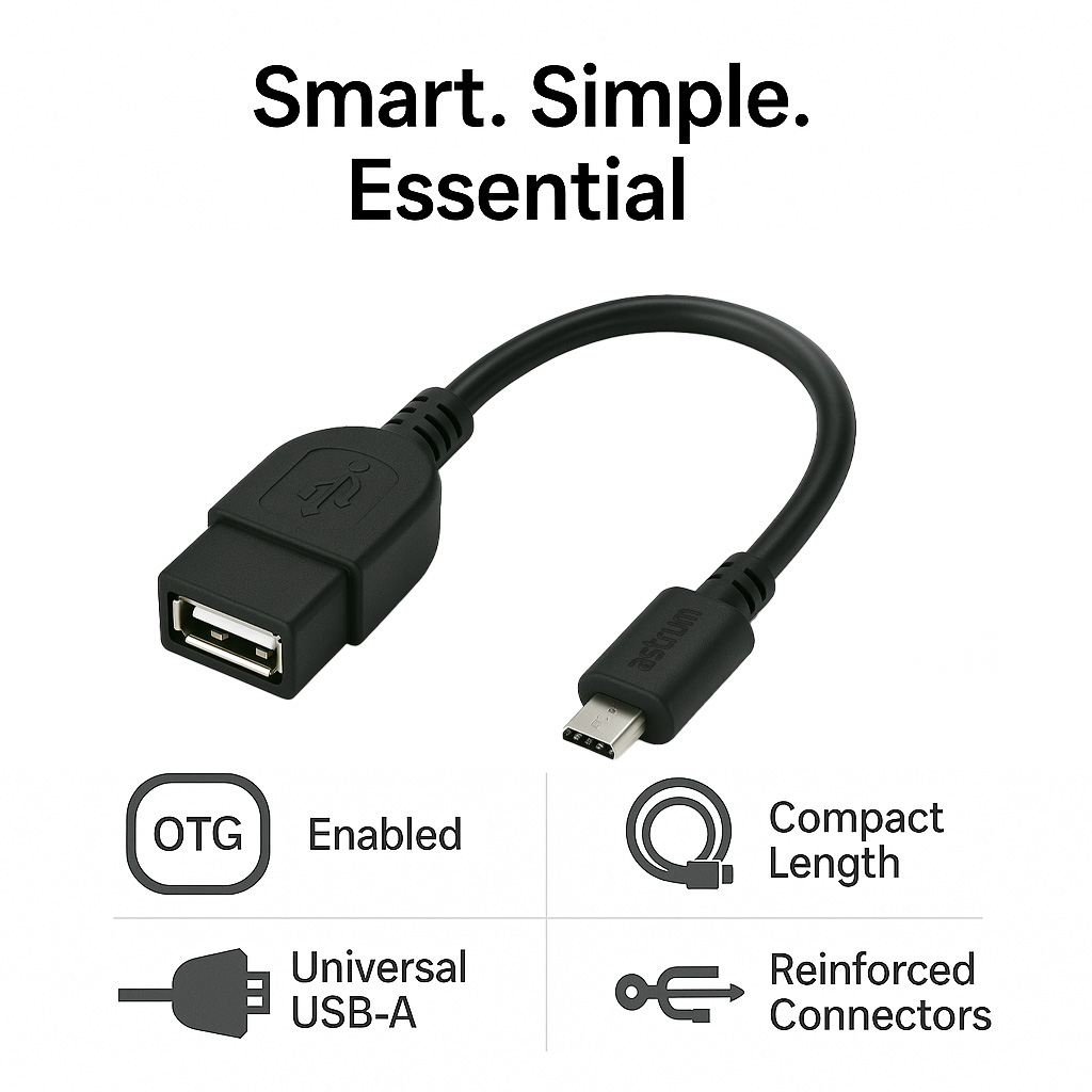 OD020 Micro USB Male to USB Female OTG Cable image 4