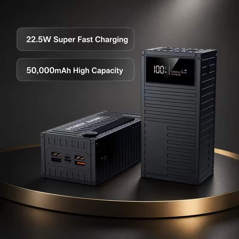 High-Capacity Power Bank with LCD Display image 2