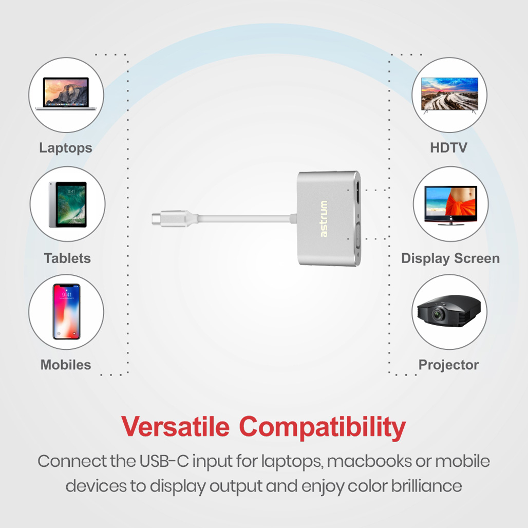 USB-C to VGA & HDMI Adapter | 4K HDMI + 1080P VGA - DA660 image 5