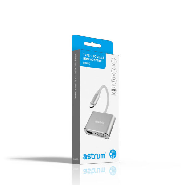 USB-C to VGA & HDMI Adapter | 4K HDMI + 1080P VGA - DA660 image 7