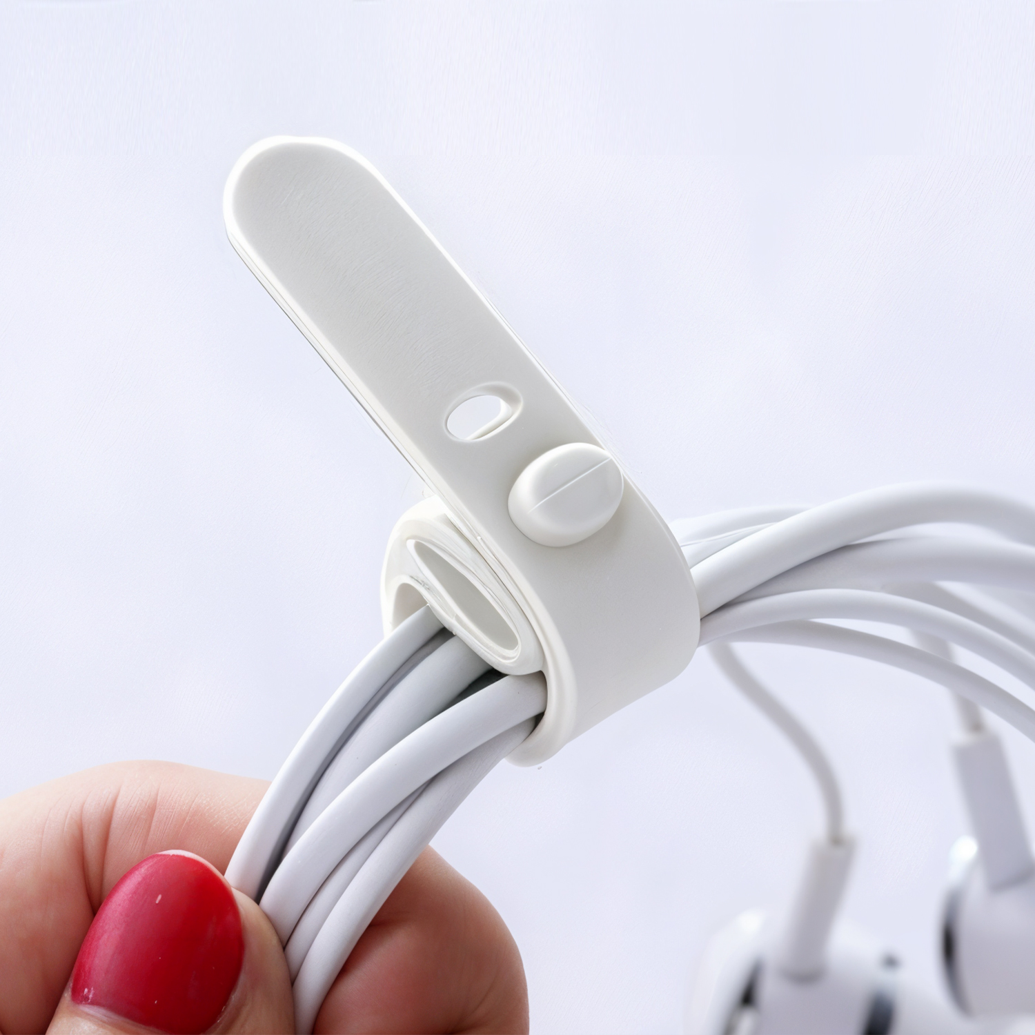 CO210 10-Pack Silicon Cable Organizer Straps for Efficient Cable Management and Organization image 5