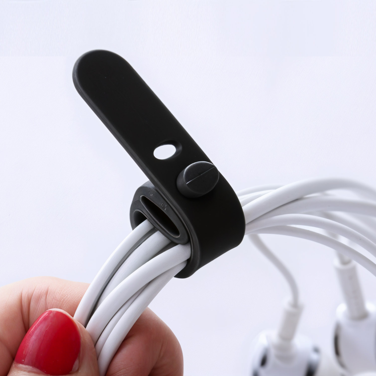 CO210 10-Pack Silicon Cable Organizer Straps for Efficient Cable Management and Organization image 6
