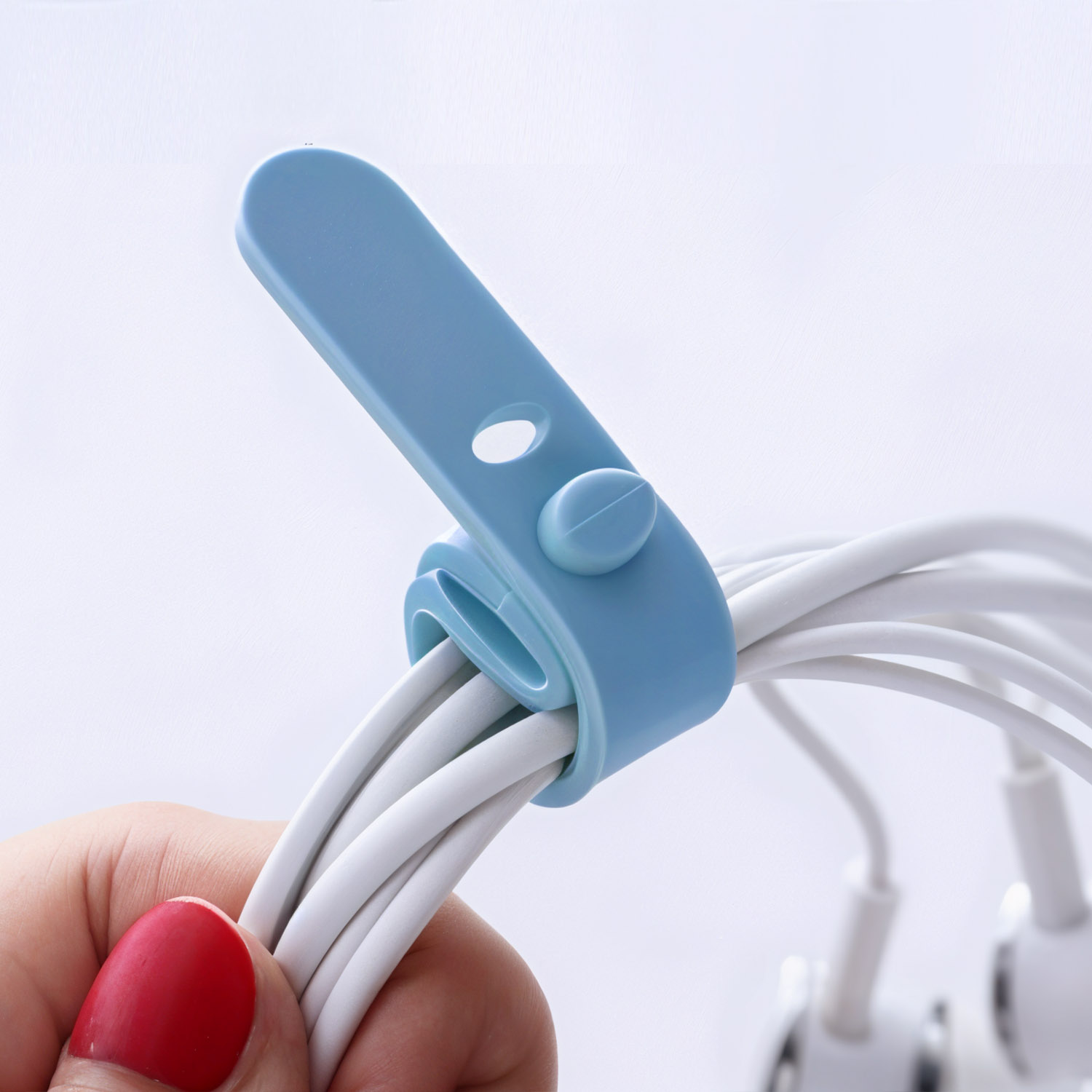 CO210 10-Pack Silicon Cable Organizer Straps for Efficient Cable Management and Organization image 8
