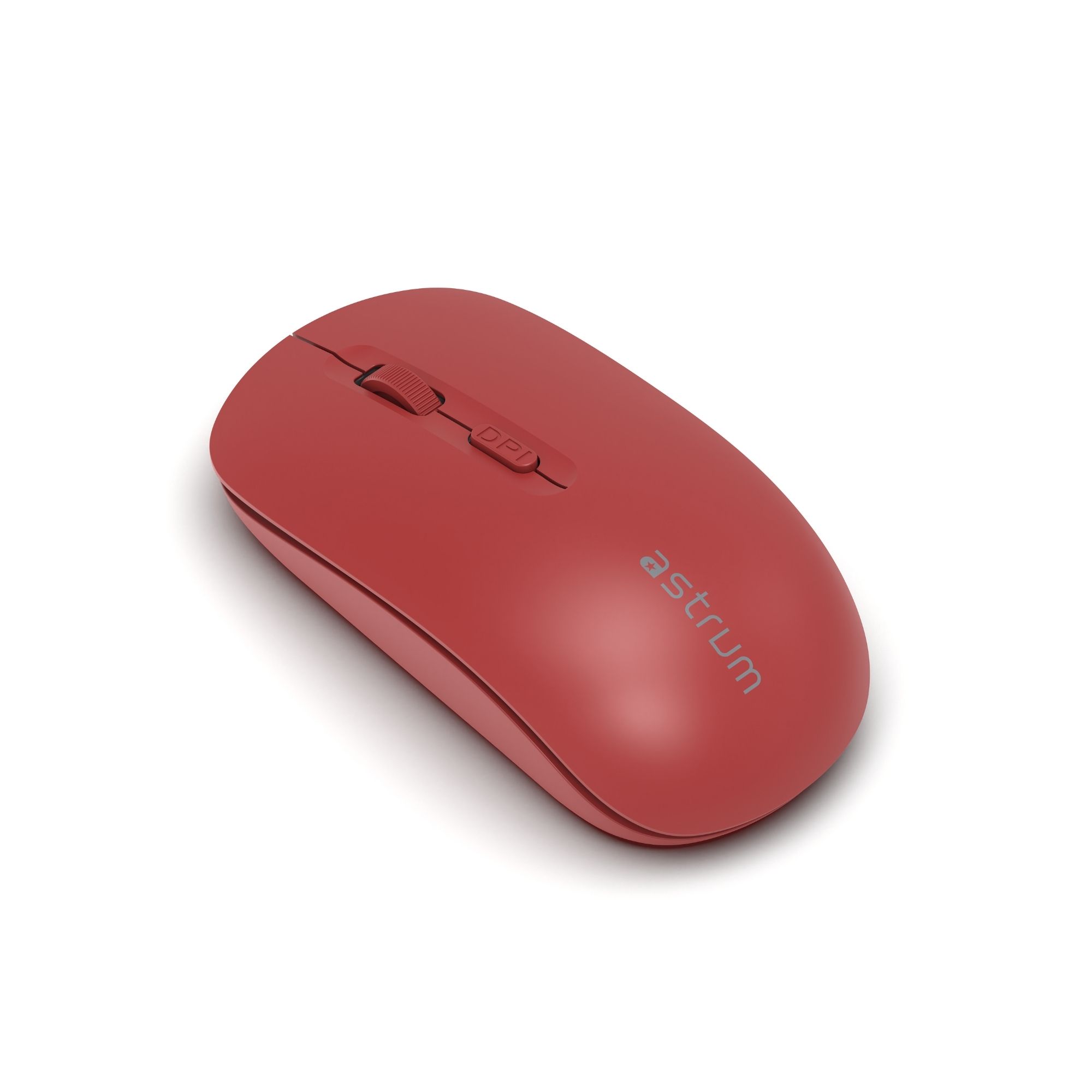 Astrum Wireless Silent Mouse, Dual Mode BT + 2.4GHz, 1600 DPI – MW20D (Red)