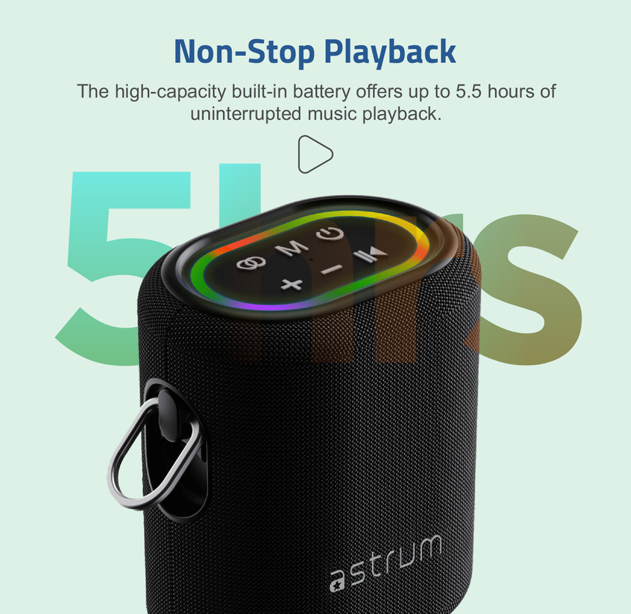 SP210 Bluetooth Waterproof  IP6 Speaker, 25W DSP TF LED TWS AUX MIC image 4