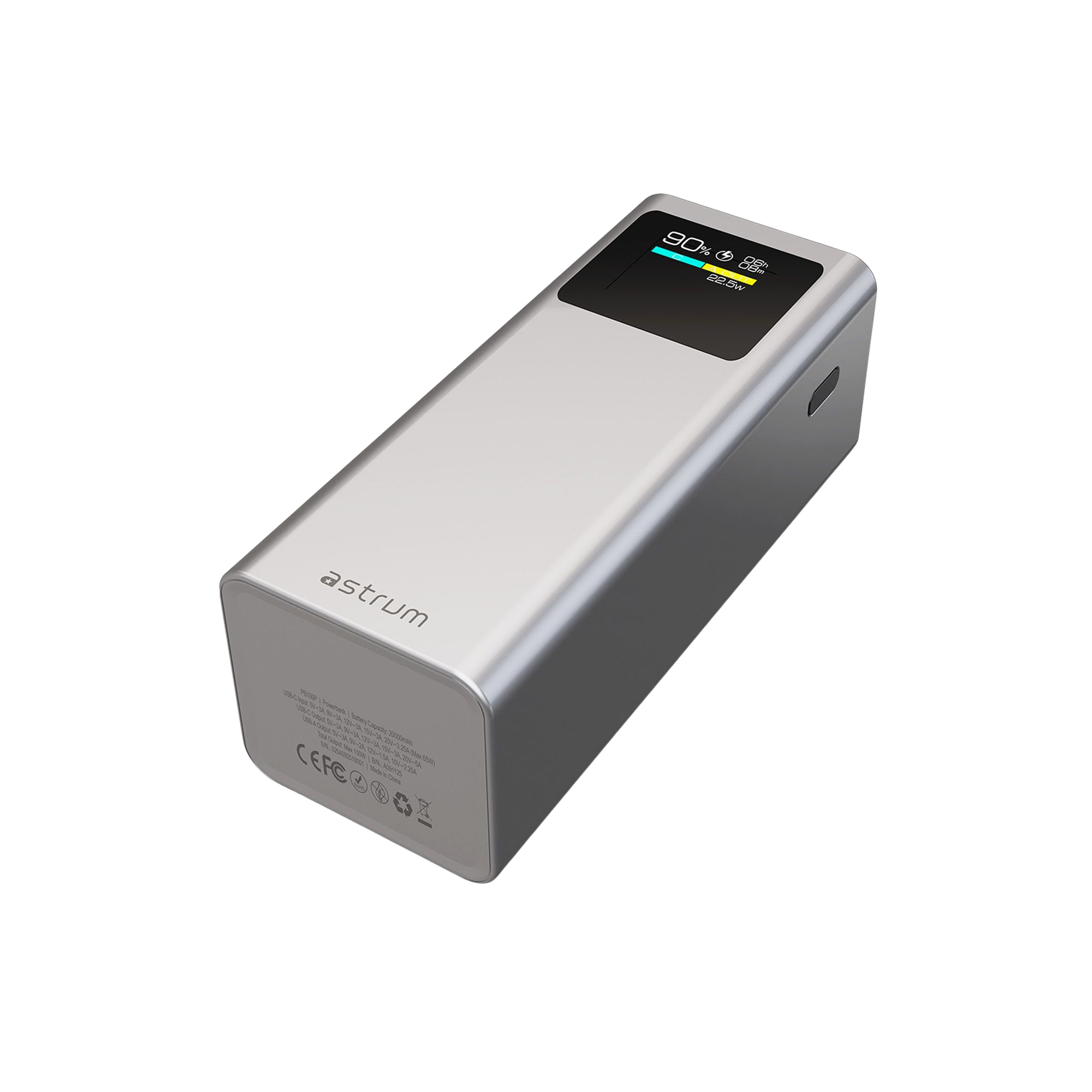 PB100P POWER BANK 20K MAH 100W PD 1A 1C image 6