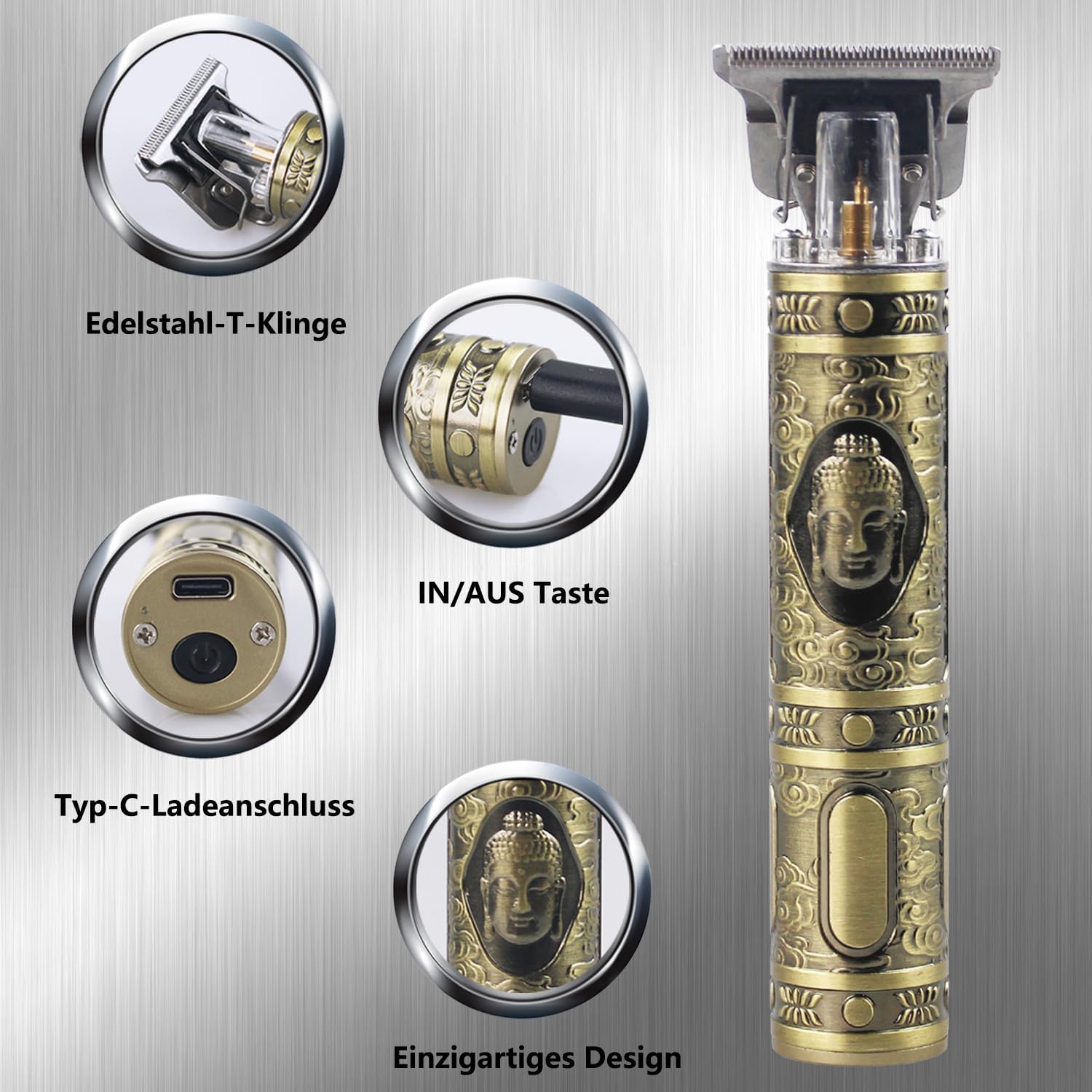 USB Hair Clipper and Beard Trimmer