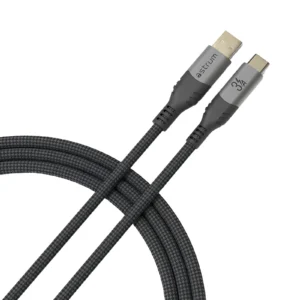 VMAC20 CABLE USB A- C M-M 2.0M BRAID GR image 3
