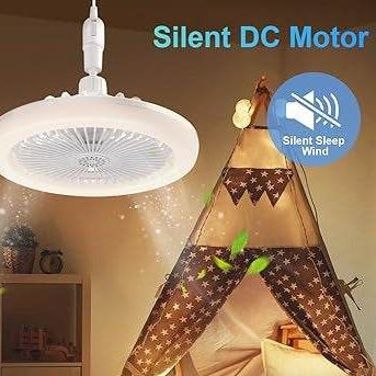 Enclosed Ceiling Fan With Light And Remote image 5