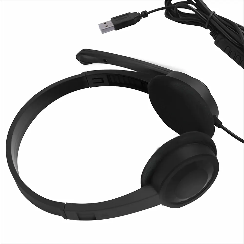On-Ear Wired USB Headset with Rotating Mic for Chat & Gaming – HU640 – 1Pack image 3