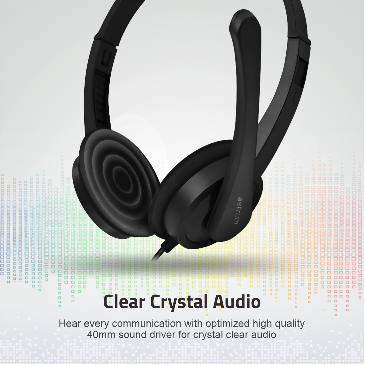 On-Ear Wired USB Headset with Rotating Mic for Chat & Gaming – HU640 – 1Pack image 7