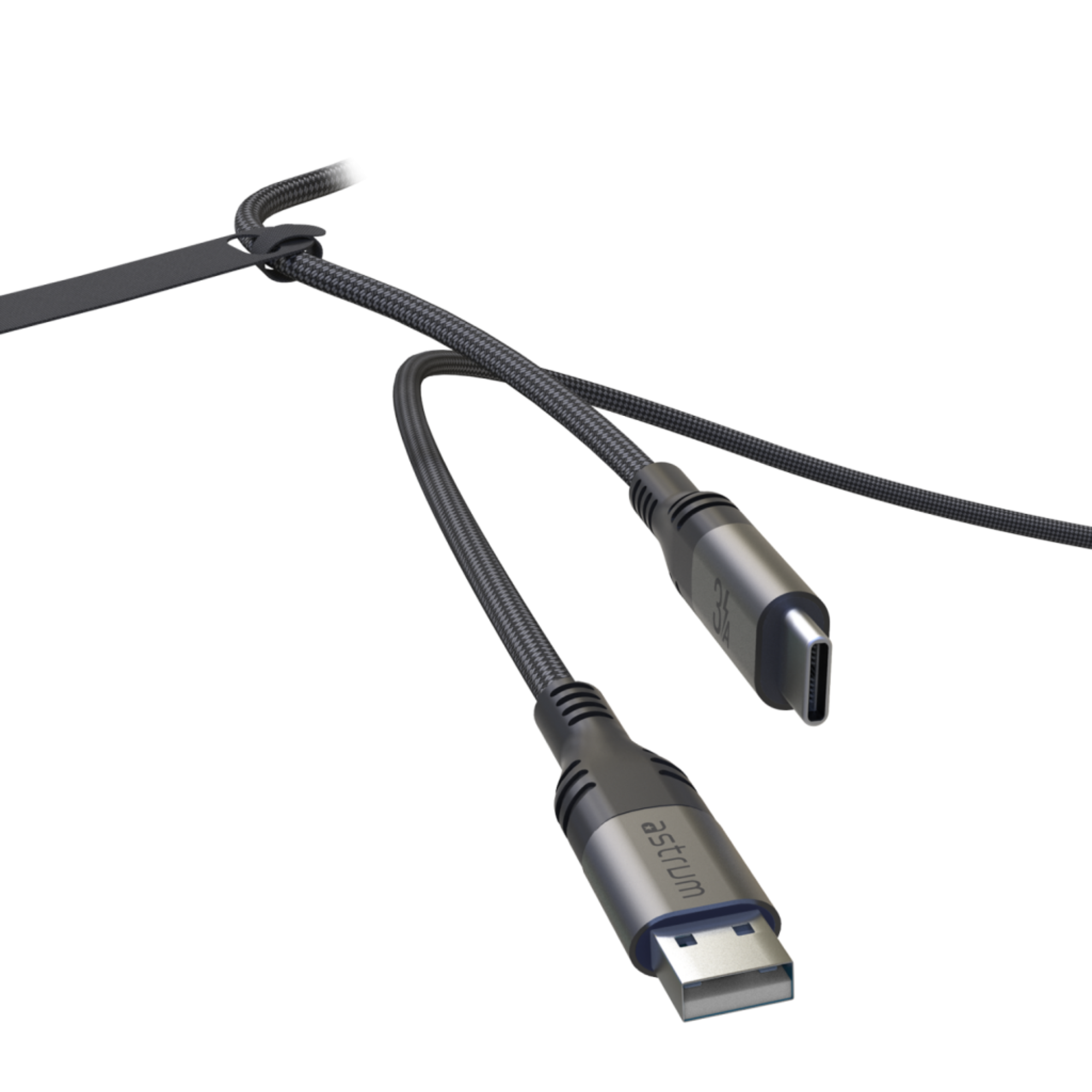 VMAC20 CABLE USB A- C M-M 1.2M BRAID GR image 2