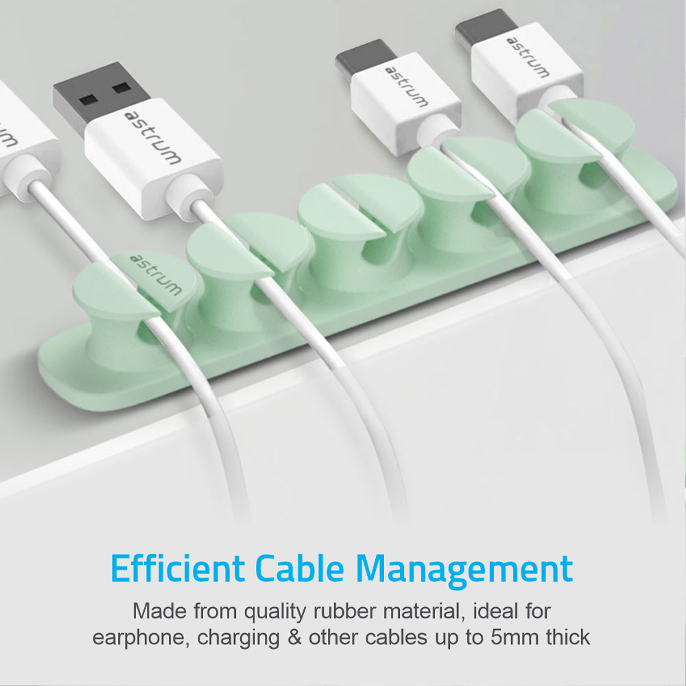 CO110 Cable Organizer Clips – 5 Bays, 4 Storage Compartments – Green image 3