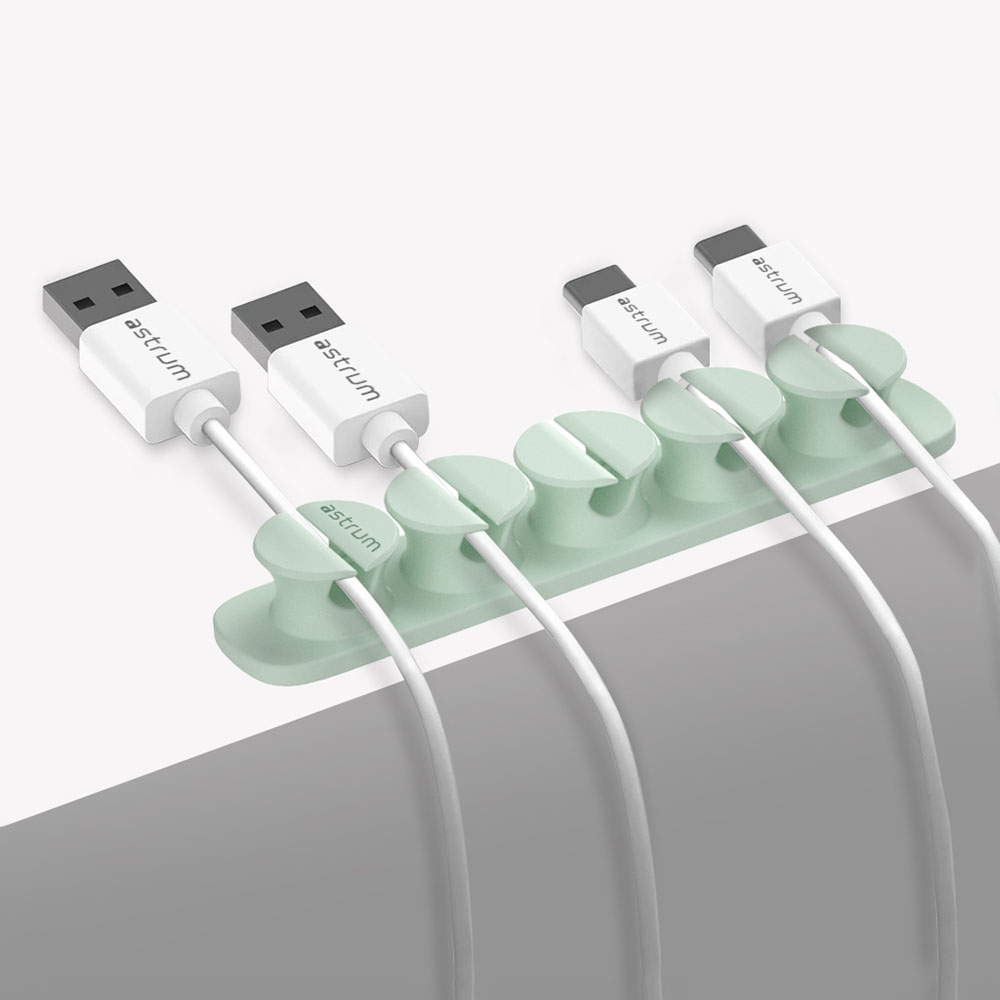 CO110 Cable Organizer Clips – 5 Bays, 4 Storage Compartments – Green image 5
