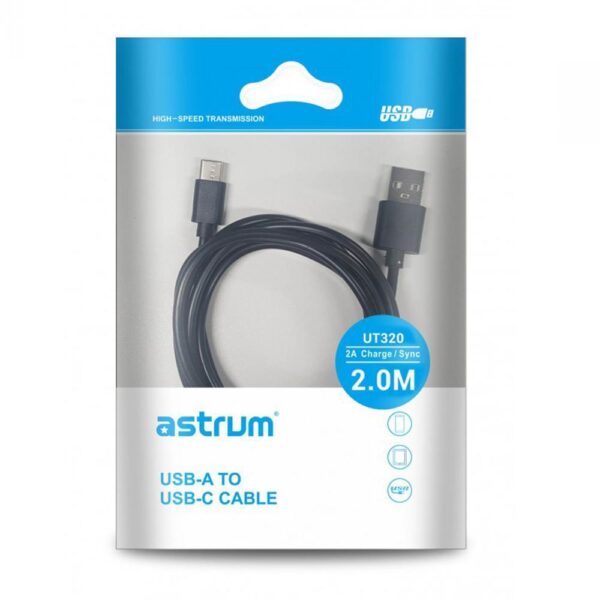 UT320 USB 2.0 to USB-C Charge & Sync 2.0m Cable image 3
