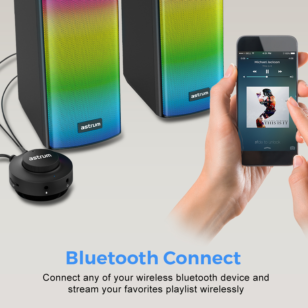 USB Plug & Play 3-in-1 Speakers, Bluetooth TF, Aux and Mic in - SU030 image 4