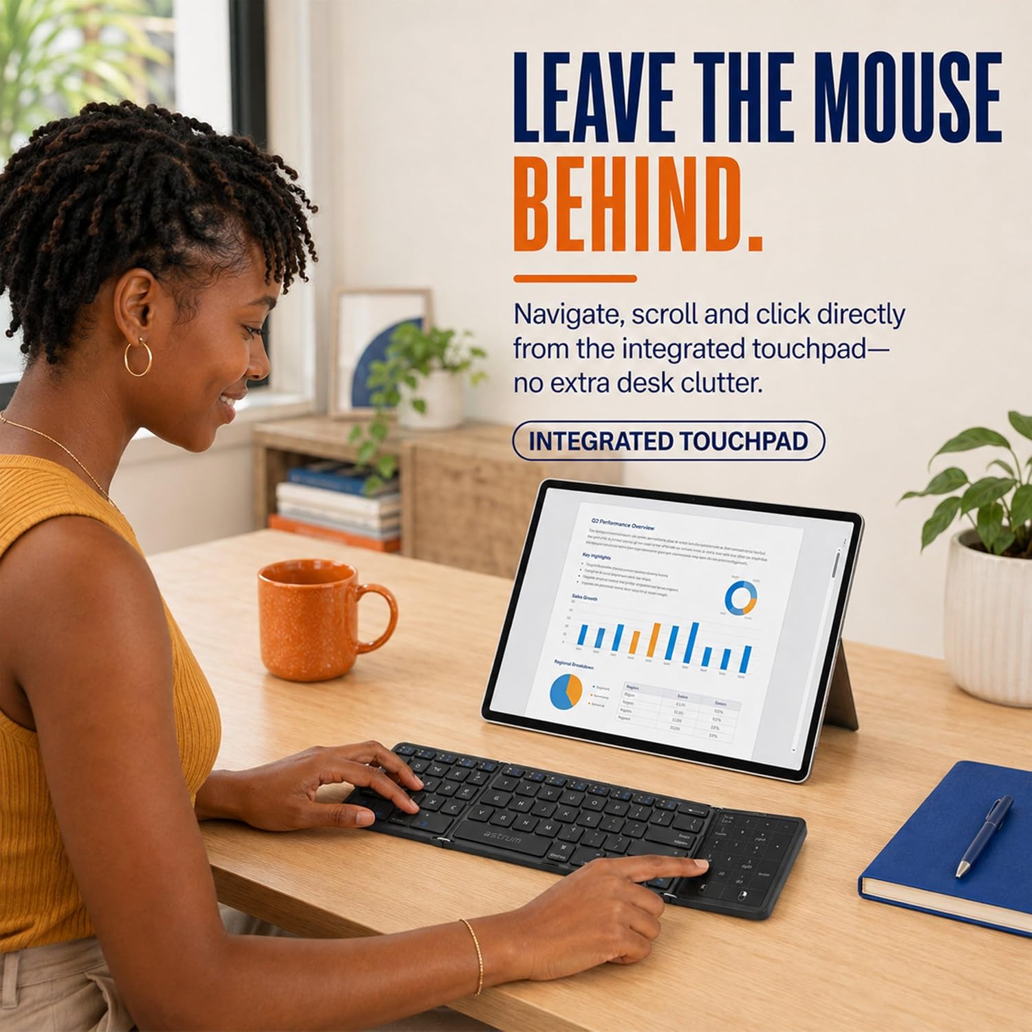 KBX50F WIRELESS 3 FOLD KEYBOARD BT+WIFI image 5