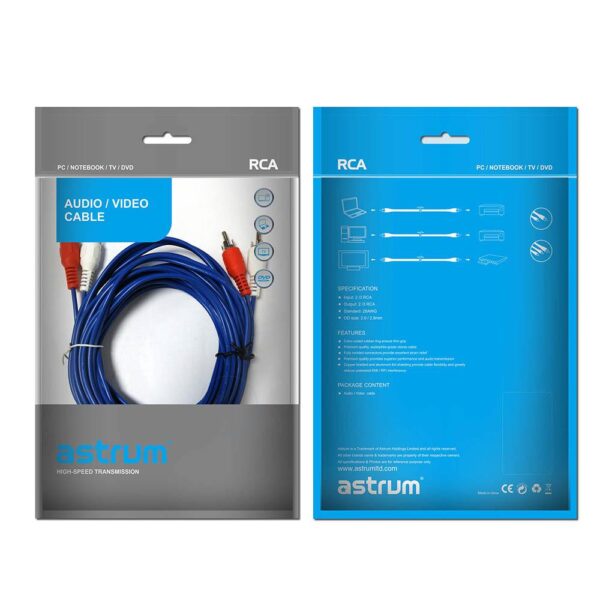 AR103 3.5mm Aux Audio Jack Male to Male RCA 3.0m Cable image 3