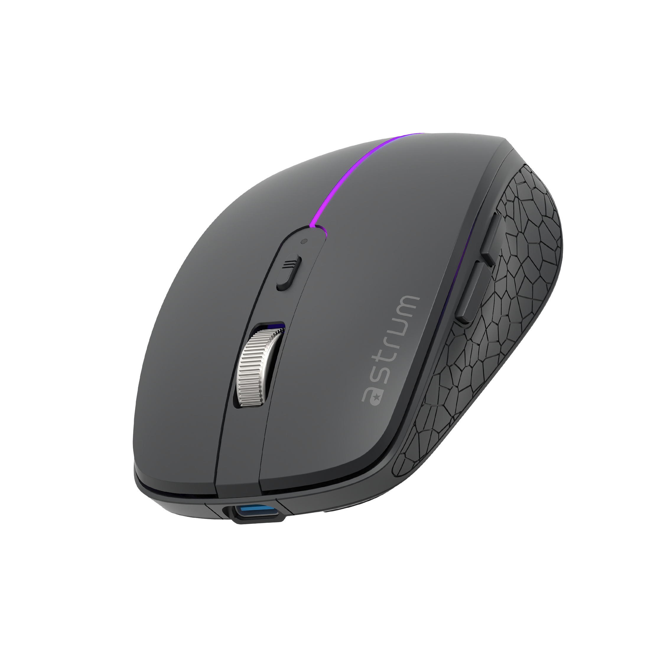 Astrum Tri-Mode Wireless Mouse BT 5.0, 3 Devices, Rechargeable – MW30C