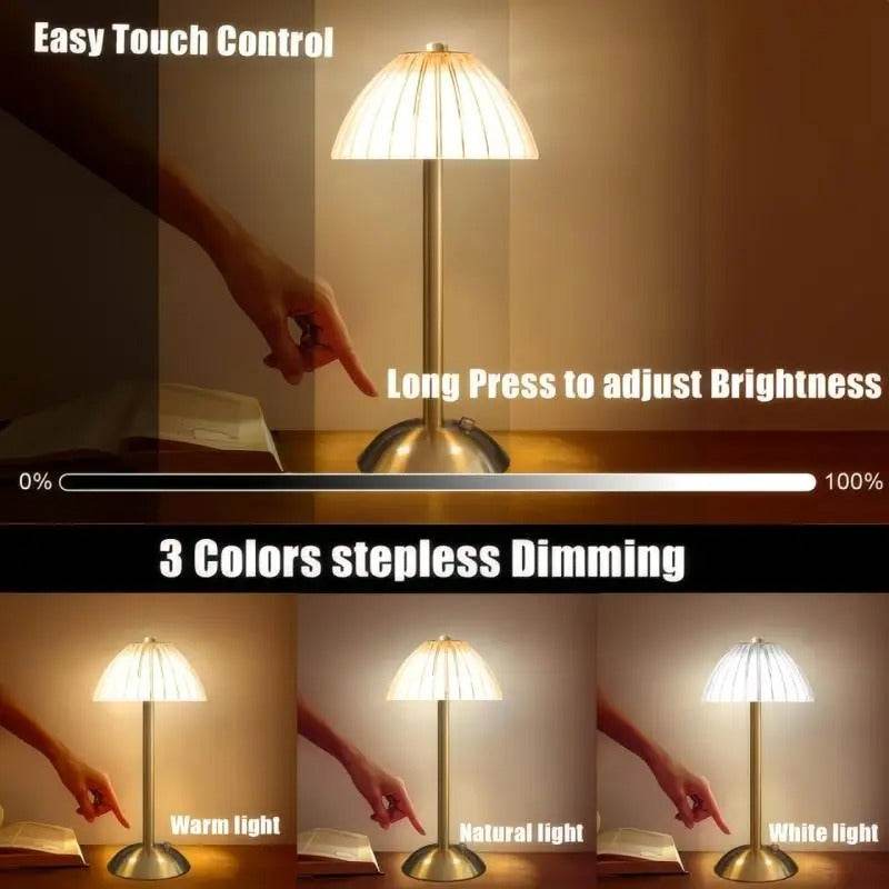 Rechargeable Vintage Metal Table Lamp image 2