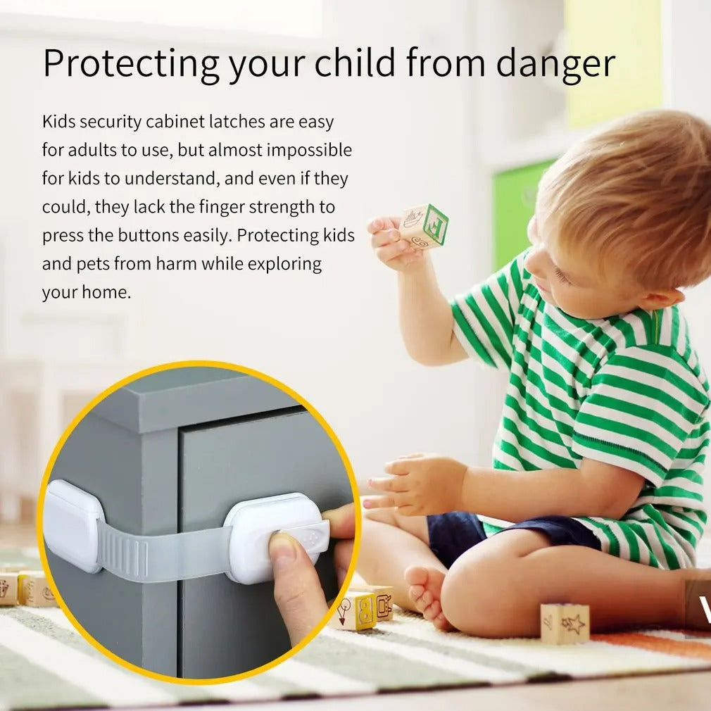 Adjustable Child Safety Lock Set (10 pcs) image 4