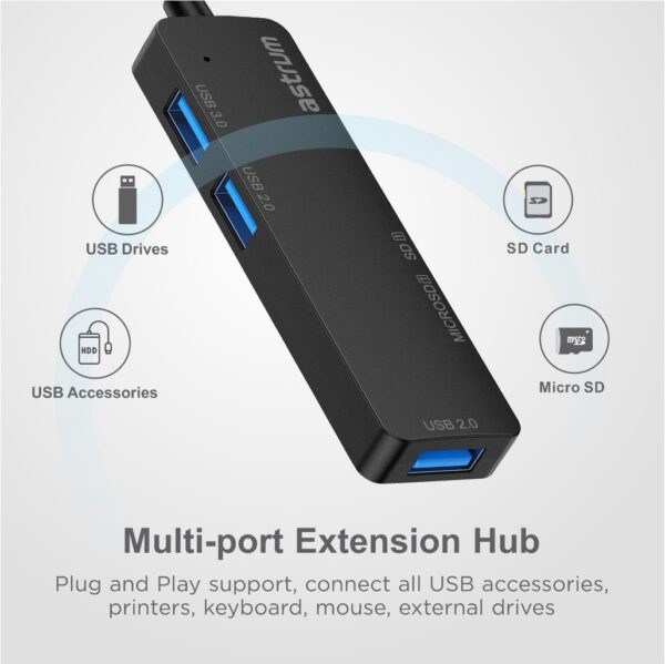 UH030 USB-C and Card Reader Multi-Port Hub image 3