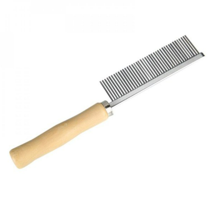 Wooden Handle Dog Grooming Comb image 2