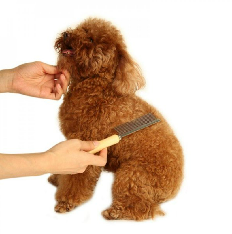 Wooden Handle Dog Grooming Comb image 3