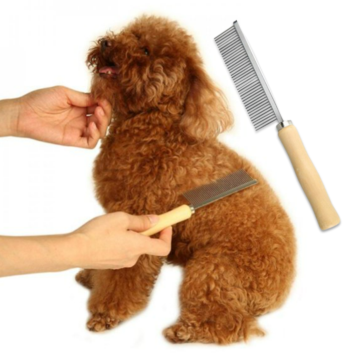 Wooden Handle Dog Grooming Comb image 5