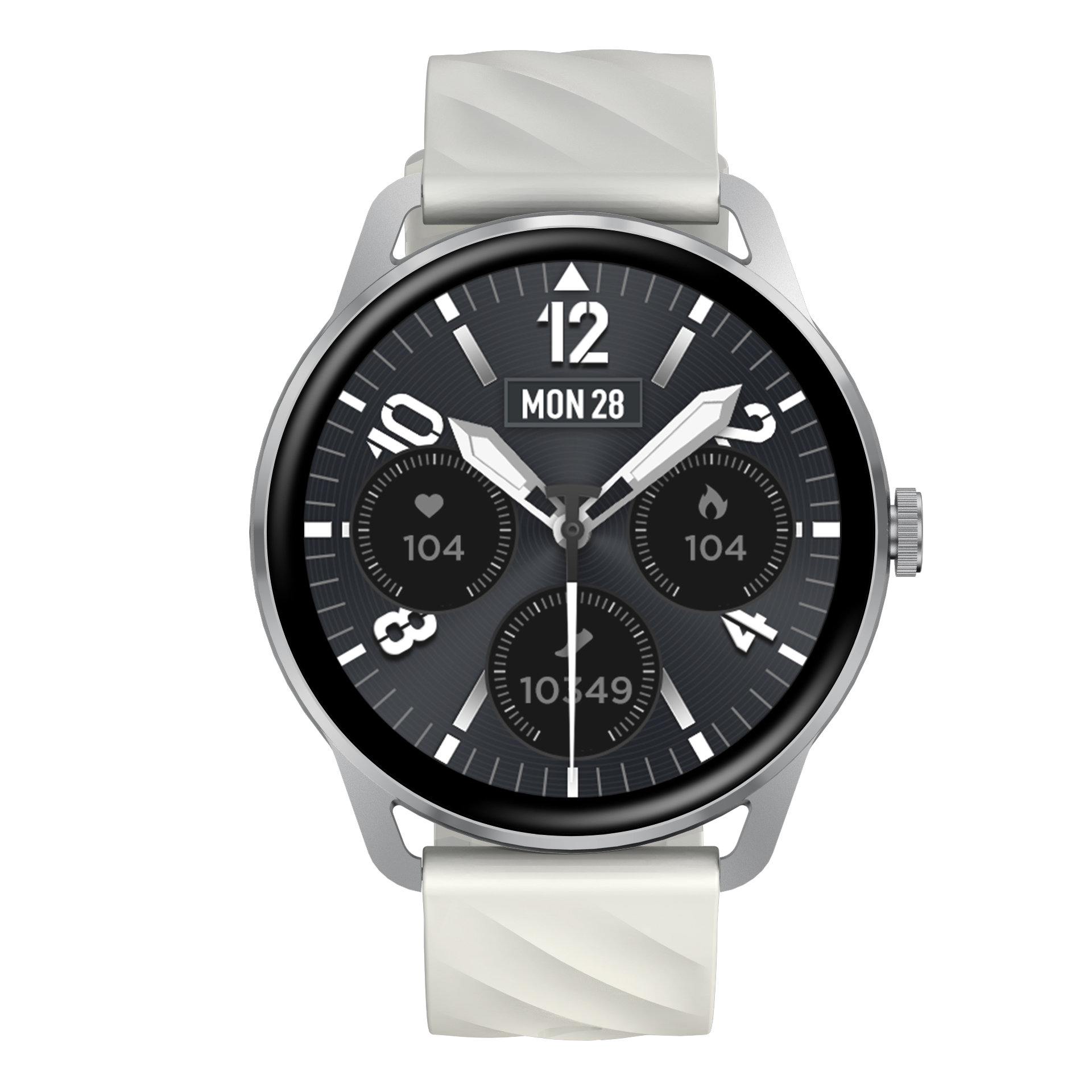 MT410 Smart Watch 1.39 HD IPX68 with BT Calls Sports HR BP BO - Silver image 7