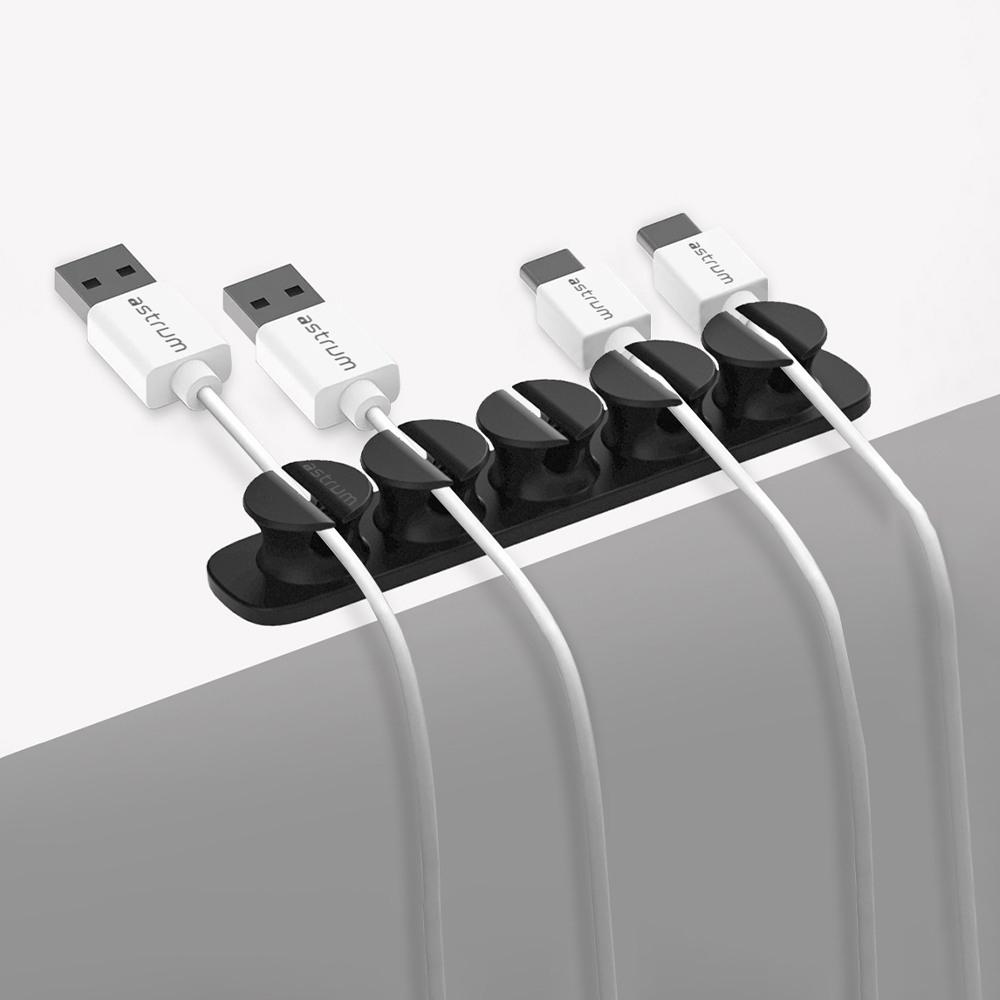 CO110 Cable Organizer Clips – 5 Bays, 4 Storage Compartments – Black image 5