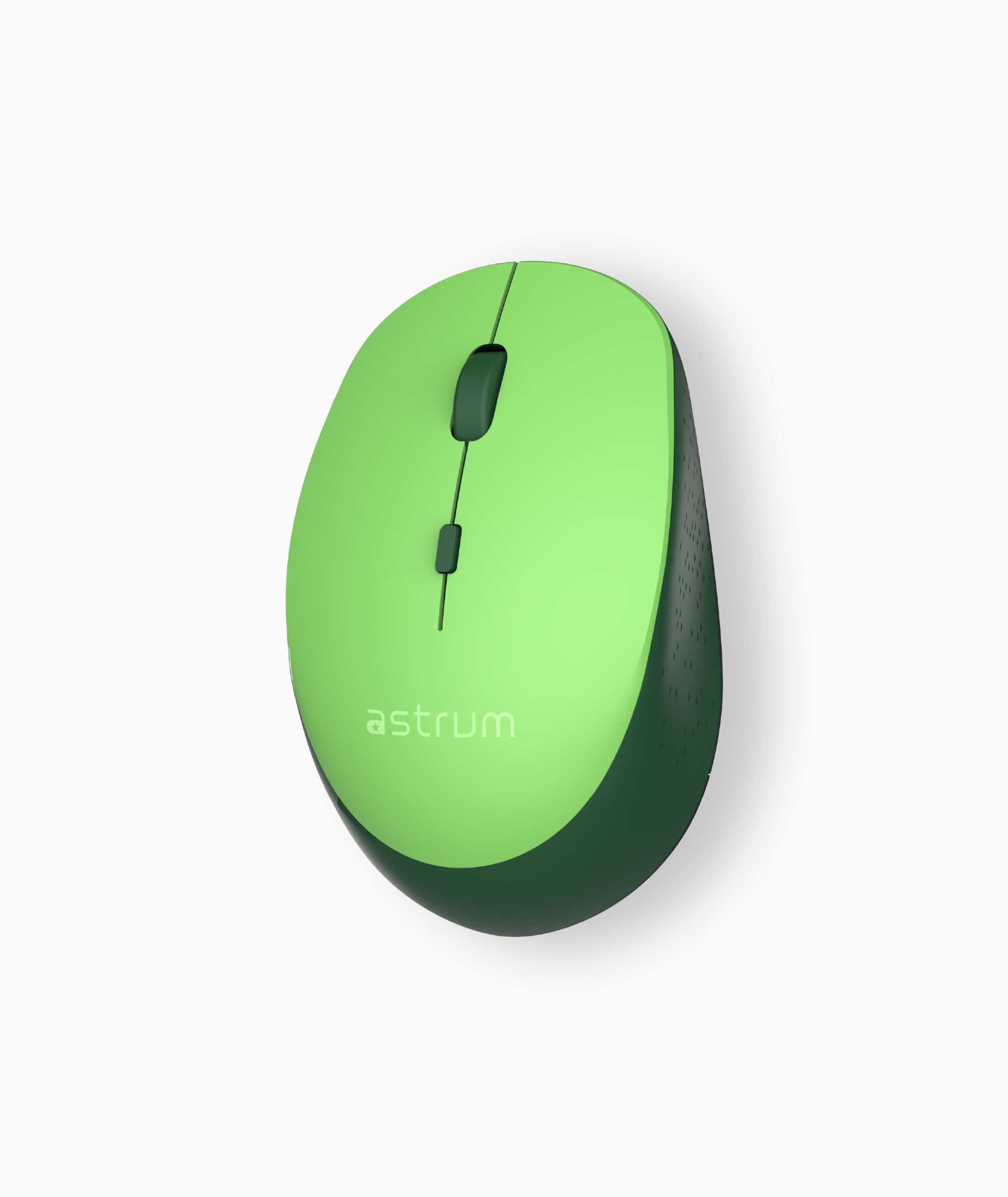 Wireless Optical Mouse -2.4GHz,1600DPI,4 Buttons, Silent Click – MW210 – Green image 2